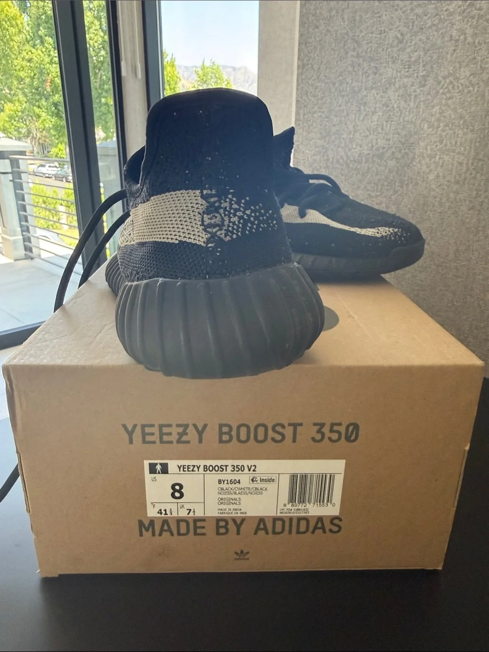adidas Kids Black and White Sneakers SPLY-350 Style